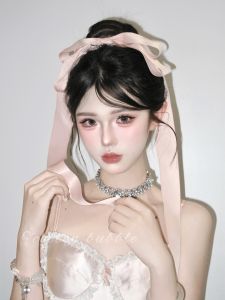 Phụ Kiện Tóc Satin Pink Butterfly Knot Top Clip Phụ Kiện Tóc Dài Ngọt Ngào Cho Bé Gái Phụ Kiện Tóc Thời Trang Mới Ra Lò