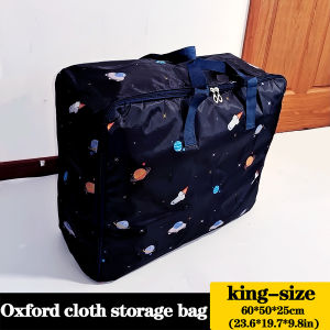 Handheld cotton quilt bag for moving and traveling packing clothes and luggage waterproof and dustproof Oxford cloth storage bag