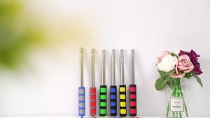 1.2M-1.6M Telescopic Flagpole Handheld Portable With Non-Slip Grip For Teaching Events Parades Outdoor Activities