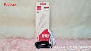 Yoobao C6 2.1A 1M Fast Charging Data Transfer Cable for Type-C Devices
