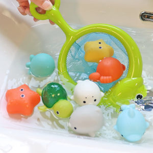 Waterproof Baby Bath Animal Fishing Net Toys