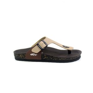 CVNXID Sendal Pria Casual Model Jepit Sandal Slide Premium - Mocca Brown logo NXID