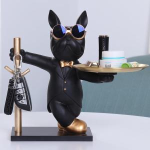 ZHUOLESHI | French Bulldog Key Holder and Tray Decorative Figurine Resin
