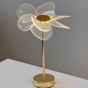 Đèn Bàn Phong Cách Momo Home Có Thiết Kế Bốn Lá Cỏ Phù Hợp Để Trang Trí Phòng Khách Và Phòng Ngủ Có Thể Điều Chỉnh Độ Sáng