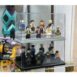 Box Display Akrilik Action Figure Display Minifigure LE-GO Transparan Display Box