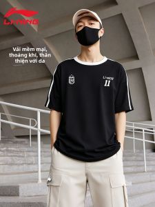 Li-Ning | Áo Thun In Hình Bóng ĐáThoải Mái Cho Mùa Hè