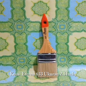 kuas Eterna 633 Ukuran 2.5 Inc  Perkotak isi  12 Pcs