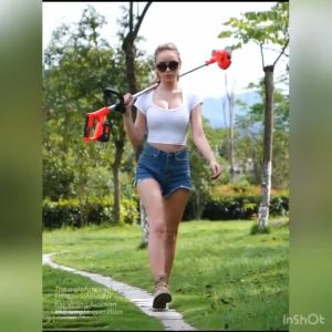 Máy cắt cỏ pin cầm tay máy cắt công nghiệp dùng pin 36V không chổi than có lưỡi cước model-bảo hành 12 thag，dùng chân pin phổ thông，Pin Lithium 18000mAh