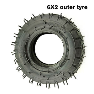 6 inch 6X2 Tire and Inner Tube Set for Electric Scooter Wheel Chair Truck F0 Pneumatic Wheel Trolley Cart Air Wheel Bike