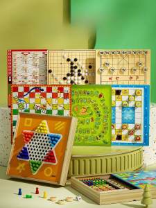 Đa Chức Năng Phiêu Lưu Bàn Cờ Giáo Dục Trẻ Em Bộ Đồ Chơi Cờ Vua Bay Cờ Đam Đi Rắn Cờ Vua Nhiều Trong Một Trò Chơi Trên Bàn