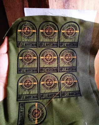 rifl3 marksman/ sharpshooter/ expert patches (PAIR) patches + tab