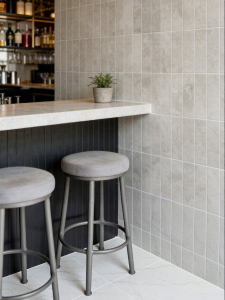 BEIQIVI | Natural Stone Look Strip-shaped Tiles for Stores and Restaurants Yellow