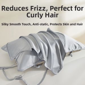MUSHABAI | Cool Ice Silk Pillowcase with Fixed Strap for Single Use