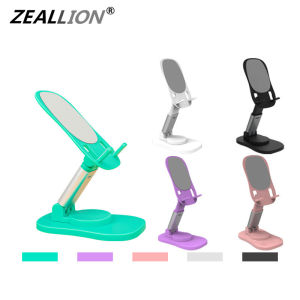 Zeallion Universal Creative Lazy 360° Rotating Tablet Mobile Phone Stand for iPad Desk Holder Bracket Cellphone Folding Mobile Phone Holder