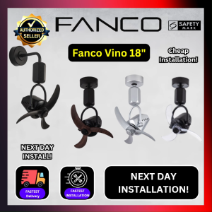 CHEAPEST INSTALL Fanco Vino 18 Inch DC Motor Corner Fan With Remote Control