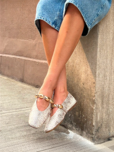 Steve Madden | Baroque Metallic Lace Mary Jane Shoes