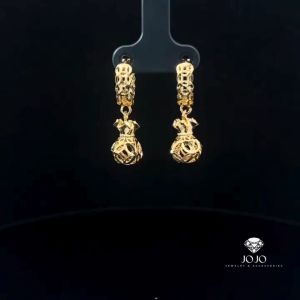 B1657 Bông tai nũ thiết kế kim tiền sang trọng cao cấp JOJO