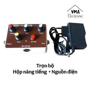 [Mới 2025] Chất lượng hoàn hảo tăng âm Guitar nâng tiếng Volume Bass Treble + Echo || VMA Electronic