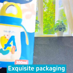 New Baby Anti-drop PP Water Drinking Bottle Safety Feeding Milk Bottle 300ML For 6 Months above Baby