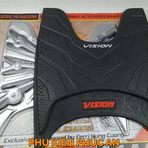 Thảm lót sàn Cao Su Inox xe VISION gác để chân trước năm 2021 2022 2022 2023 2024 đời mới nhất