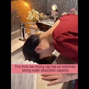 EELHOE | New Hair Drying Towel Strong Absorbent Quick Drying Hair Cap Microfiber Hair Towel Dry Hair Cap
