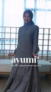 TERMURAH AYUMI 511 GAMIS DAILY SIMPLE ELEGANT BY ETHICA TERBARU KEKINIAN
