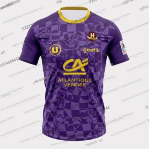 25/26 ใหม่มาถึง Nantes แฮนด์บอล JERSEY แฟชั่น Casual OVERSIZE กีฬาแขนสั้นผู้ใหญ่เด็ก Breathable Quick DRY กีฬา