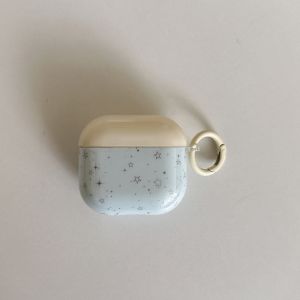 Yellow Blue Color Collision North Star Pattern Earphone Case Cover for AirPods 1 or 2 3 4 Pro 2