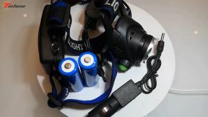Lampu Kepala LED T6 Senter Kepala Memancing 3 Mode Zoom Lampu Berkemah Super Terang Tahan Air Daya 2 Baterai 18650