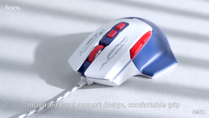 Hoco GM31 เมาส์เกมส์มิ่ง 3600 DPI ไฟ RGB 7 ปุ่ม สายยาว 1.5 เมตร เมาส์ USB A603EP กันดั้ม บัมเบิ้ลบี