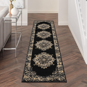 Thảm Trải Sàn VIKAMA Bohemian Runner Chống Trơn Trượt Chống Vết Bẩn Mặt Sau Bằng Nhựa PVC Họa Tiết Hình Học Cho Phòng Khách Ban Công Lối Vào Hành Lang Trang Trí Nhà Cửa