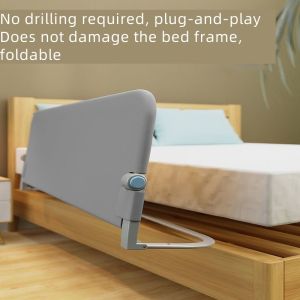 Bed Fence Baby Guardrail Baby Anti-falling Bedside Baffle Travel Folding Convenient Guardrail One Side