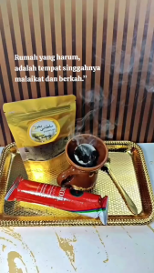 BUHUR ARAB BASAH PREMIUM 50GR PLUS ARANG BUKHUR PREMIUM GAHRU HAJAR ASWAD KASTURI PLUS ARENG BRIKET