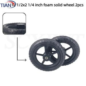 New Popular 12 1/2x2 1/4 Solid Wheel 12 Inch PU Tire Inflatable Wheel Suitable for Childrens Balance Bicycle