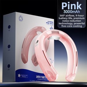 Portable Neck Fan Mini USB Rechargeable Small Personal Hanging Fan 2023 New Model NOCCLILI TC08 Neck Air Conditioner