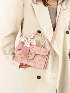 DIY Handmade Sweet Lady Bag with Synthetic Leather Lining Casual Shoulder Crossbody Satchel for Youth Soft with Latch Closure