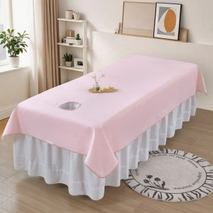 Luxury Pure Color Thickened Old Rough Cloth Massage Bed Single Person Summer Special Beauty Salon Professional Use Bed Sheet