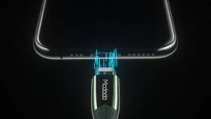 MCDODO Shark Series 3A Auto Power Off + Indicator LED PD Fast Charge Data Cable USB Type-C to L Charging 1.2m Accessories Phone Kabel  Charger