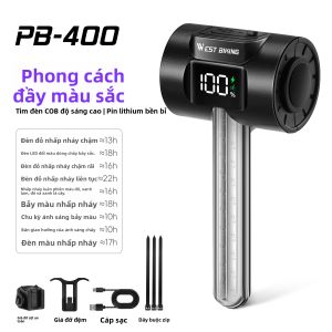West Biking | Đèn Đuôi Xe Đạp Cảm Ứng Thông Minh Cảnh Báo Đêm