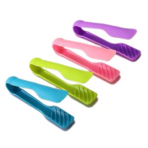 Mini Plastic Food Tongs for Early Education in Kindergarten Home Kitchen Barbecue Tools Small Size BBQ Clip for Beans And Beads