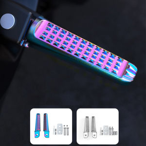 Seametal phía sau xe máy thông dụng chỗ gác chân nhôm CNC chống trượt M8 footrest cho Yamaha Honda nmax PCX ADV Mio