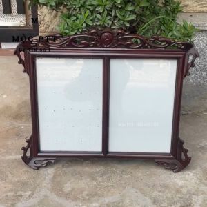 Khung Ảnh Thờ Treo màu Cổ Gỗ Hương Đá kích thước ảnh 18 x 24  20 x 25  20 x 30  25 x 35 Cm