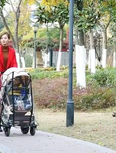 EVA Baby Stroller Accessories Waterproof Rain Cover Transparent Wind Dust Shield Zipper Open For Pushchairs Raincoat