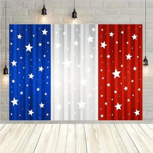 VIKAMA Star Spangled Banner Theme Tapestry American Retro Flag Living Room Party Decoration Independence Day Room Decoration