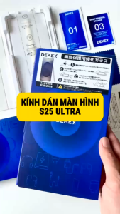 Kính Cường Lực kèm khung trợ dán DEKEY MASTERGLASS 3D SENTERY cho Samsung Galaxy S25 Series chính hãng Japan