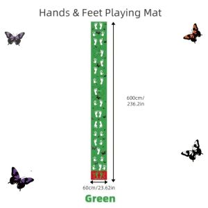 Hopscotch Hands and Feet Game Mat for Adults Teens Outdoor Fun Team Building Activity Coordination Sensory Integration Training