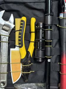MOLLE System Backpack Attachment Buckle Flashlight Holder Elastic Band 6 PCS