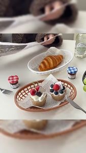 Fast Food Baskets Oval Plastic Platter for Restaurant BBQ Party Supplies Home Office School Storage Basket Bins