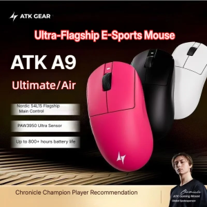 ATK | Gaming Mouse ATK DragonFly A9 Ultimate Air Wireless Mouse PAW3950 Ultra 42000DPI 750IPS 8KHz Ergonomic for Windows MacOs