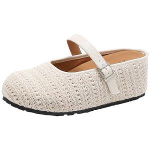 Josiny | Thick Heel Mary Jane Slip-On Shoes